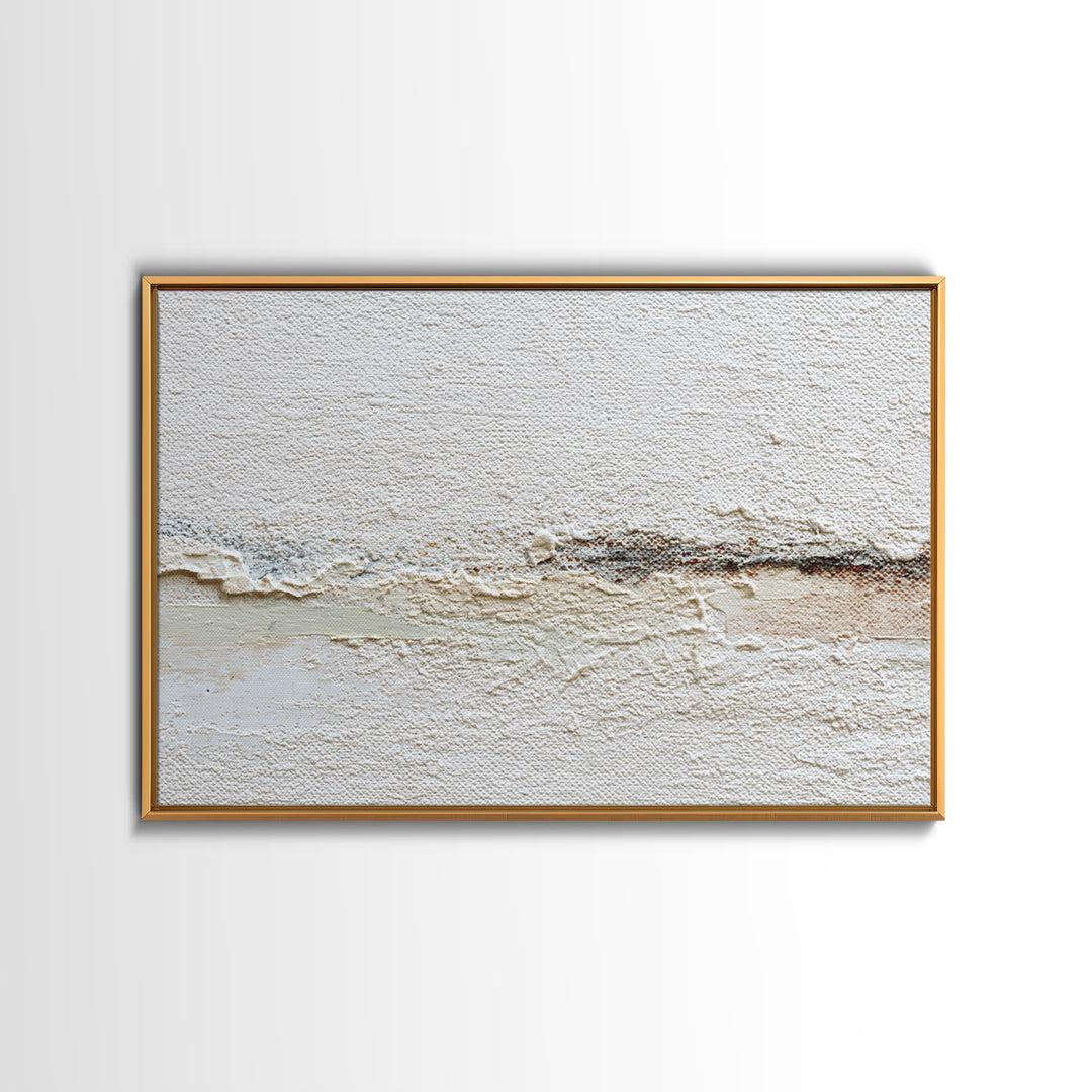 White on White Plaster Texture Study Canvas Print, Minimalist Art, Minimalist Decor, Living Room Decor, Fine Art, Minimal, MIN-3x2-68