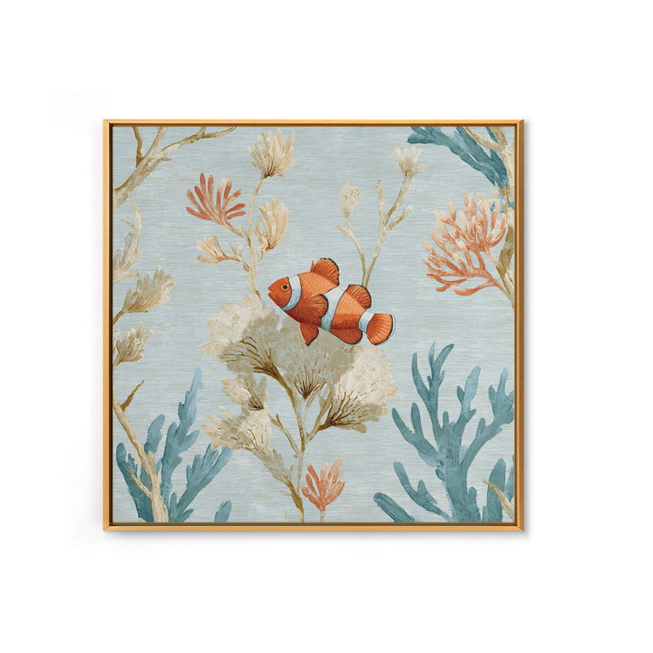 Clownfish Around Anemone Tentacles Canvas Print, Marine Life Art, Marine Life, Living Room Decor, Fine Art, Marine, Art Print, MLA-1x1-92