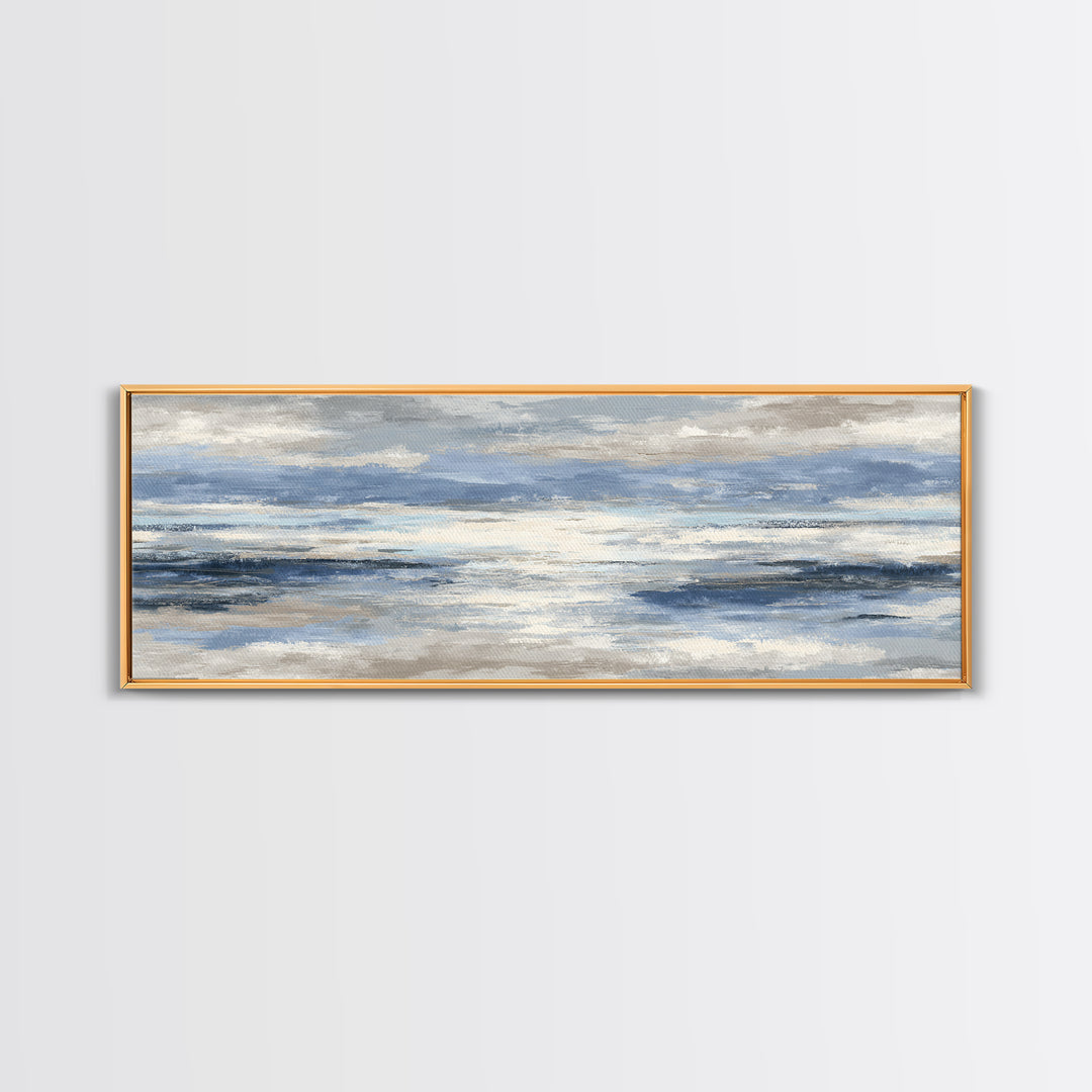 Orca Beneath Northern Lights Canvas Print, Marine Life Art, Statement Artwork, Living Room Decor, Marine, Coastal Wall Art, MLA-3x1-48