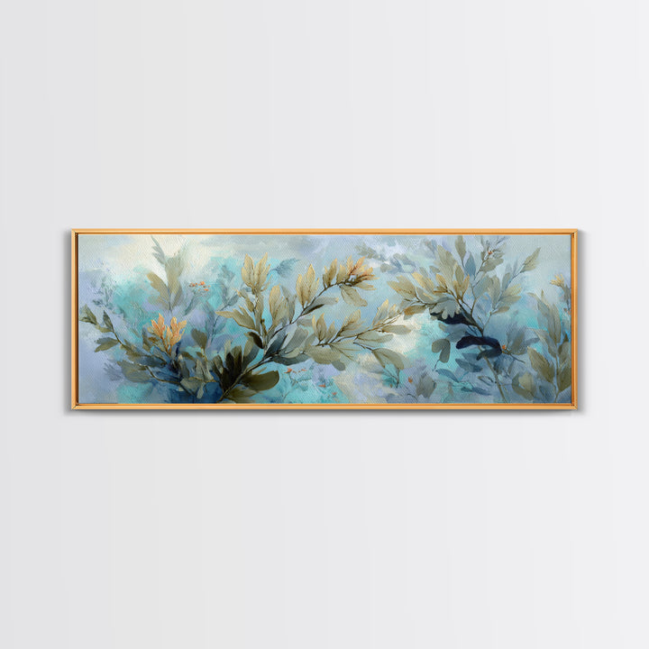 Sea Dragon Drifting Among Kelp Framed Canvas Print, Marine Life Art, Beach Prints, Living Room Decor, Fine Art, Marine, MLA-3x1-81