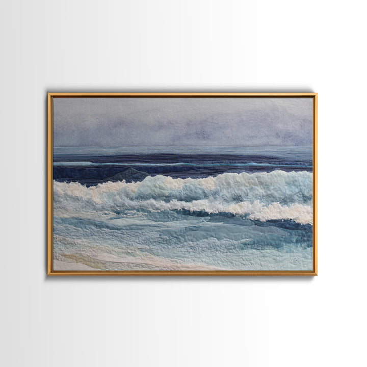 Orca Beneath Northern Lights Framed Canvas Print, Marine Life Art, Contemporary Art, Living Room Decor, Fine Art, Marine, MLA-3x2-36