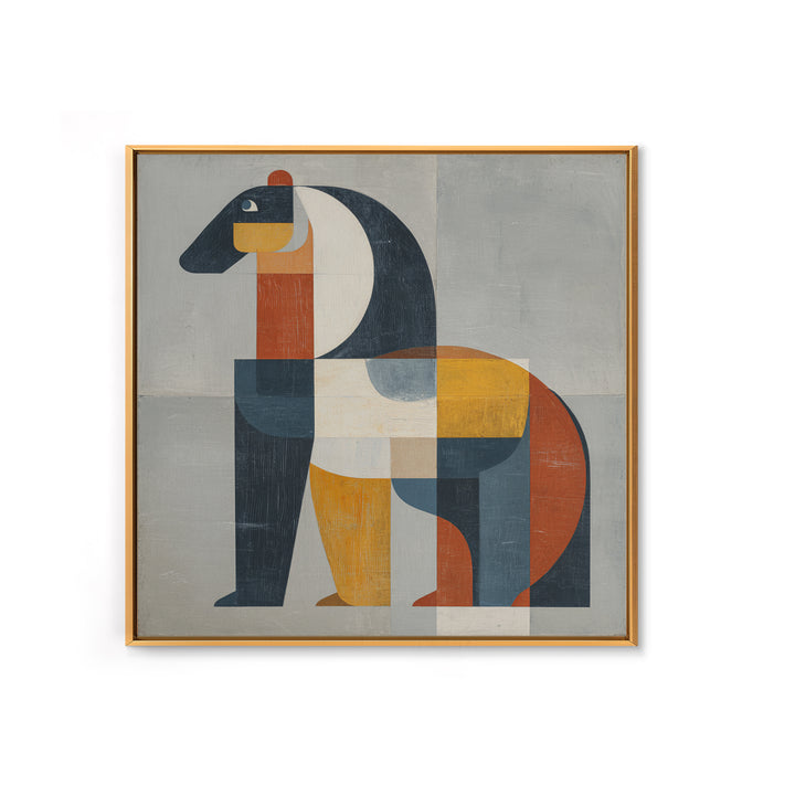 Mid Century Horse Canvas Print, Midcentury Modern Art, Room Decor, Living Room Decor, Fine Art, Retro, Art Print, Digital Art, MMA-1x1-91