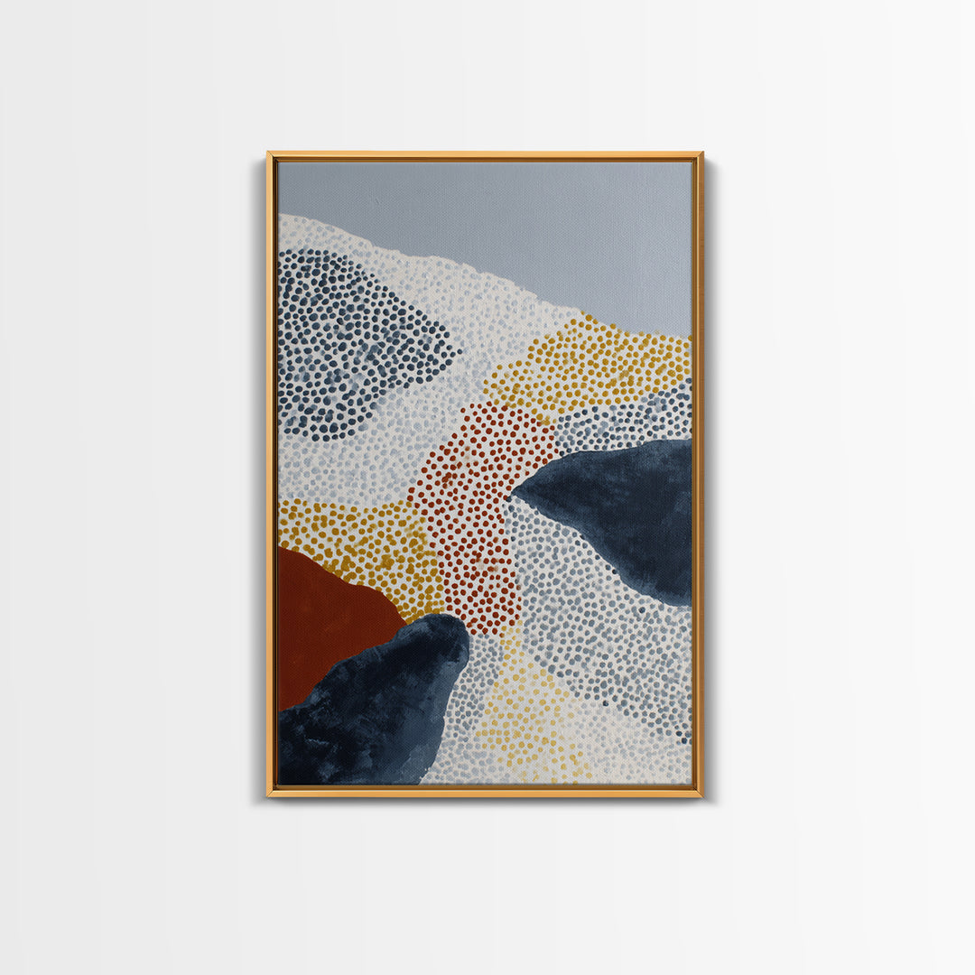 Minimal Mountain Scene Canvas Print, Midcentury Modern Art, Modern Art, Living Room Decor, Fine Art, Retro, Minimalist Decor, MMA-2x3-95