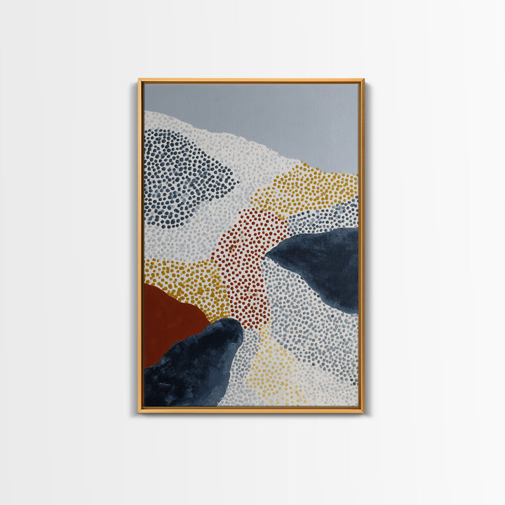 Minimal Mountain Scene Canvas Print, Midcentury Modern Art, Modern Art, Living Room Decor, Fine Art, Retro, Minimalist Decor, MMA-2x3-95