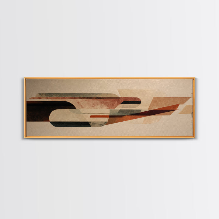 Rocket Ship in Retro Space Age Design Canvas Print, Midcentury Modern Art, Wall Decor, Living Room Decor, Fine Art, Retro, MMA-3x1-30