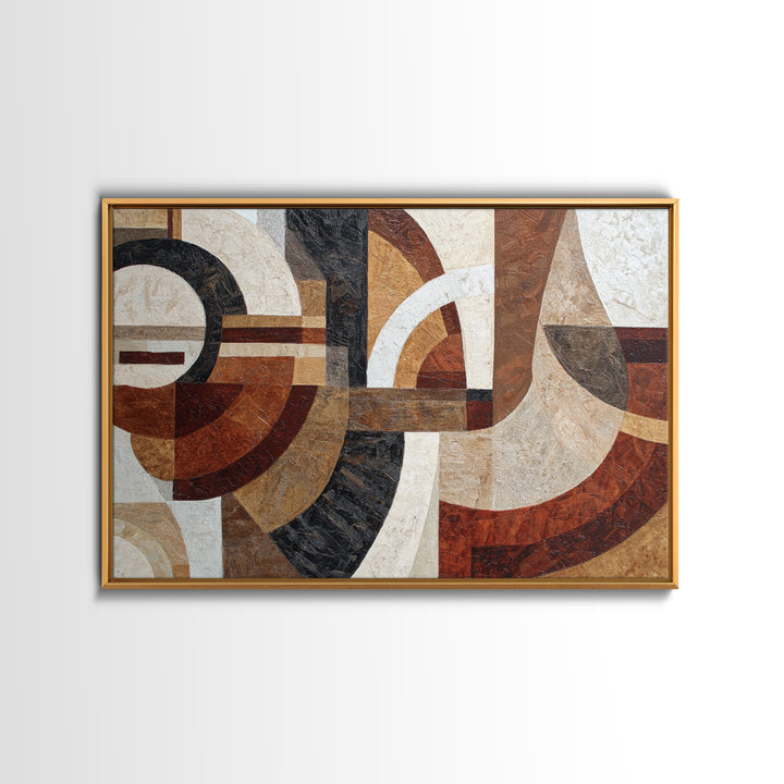 Jazz Musician in Angular Mid Century Style Canvas Print, Midcentury Modern Art, Statement Artwork, Living Room Decor, Retro, MMA-3x2-85