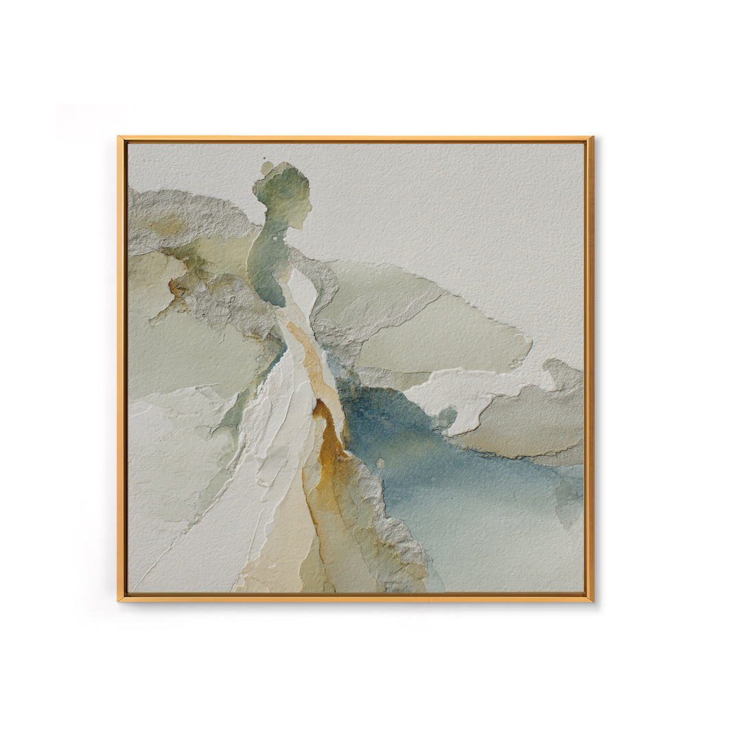 Simple Line Figure Canvas Print, Medical Office Art, Anatomy Wall Art, Office Decor, Fine Art, Calm, Neuroscience Art, MOA-1x1-18