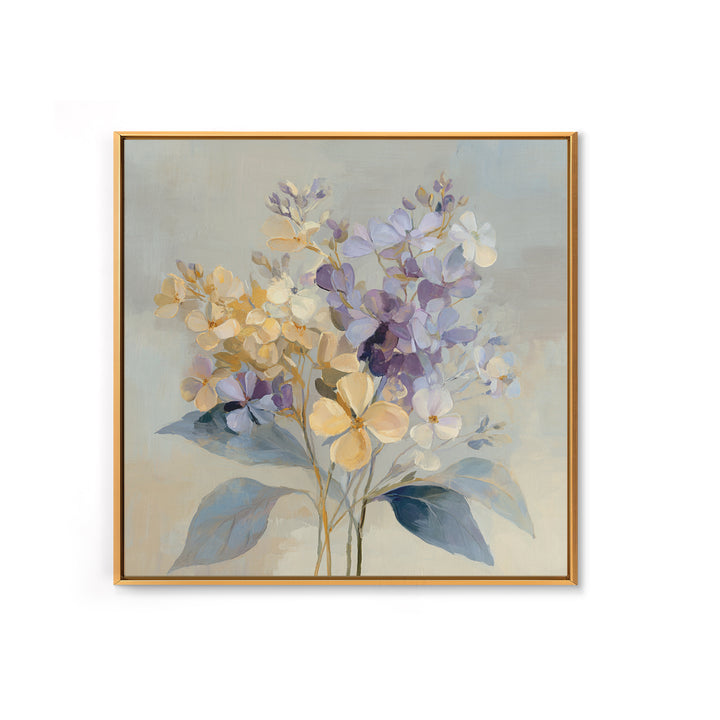 Lavender Botanical Still Life Framed Canvas Print, Medical Office Art, Biology Art, Office Decor, Oil Painting, Calm, MOA-1x1-21