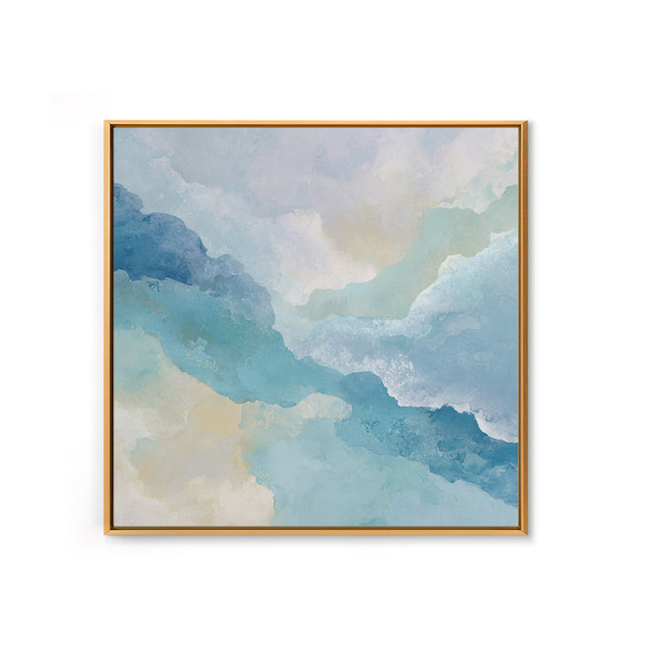 Calming Blue Abstract Canvas Print, Medical Office Art, Modern Decor, Office Decor, Abstract Art, Calm, Home Decor, Wall Decor, MOA-1x1-25