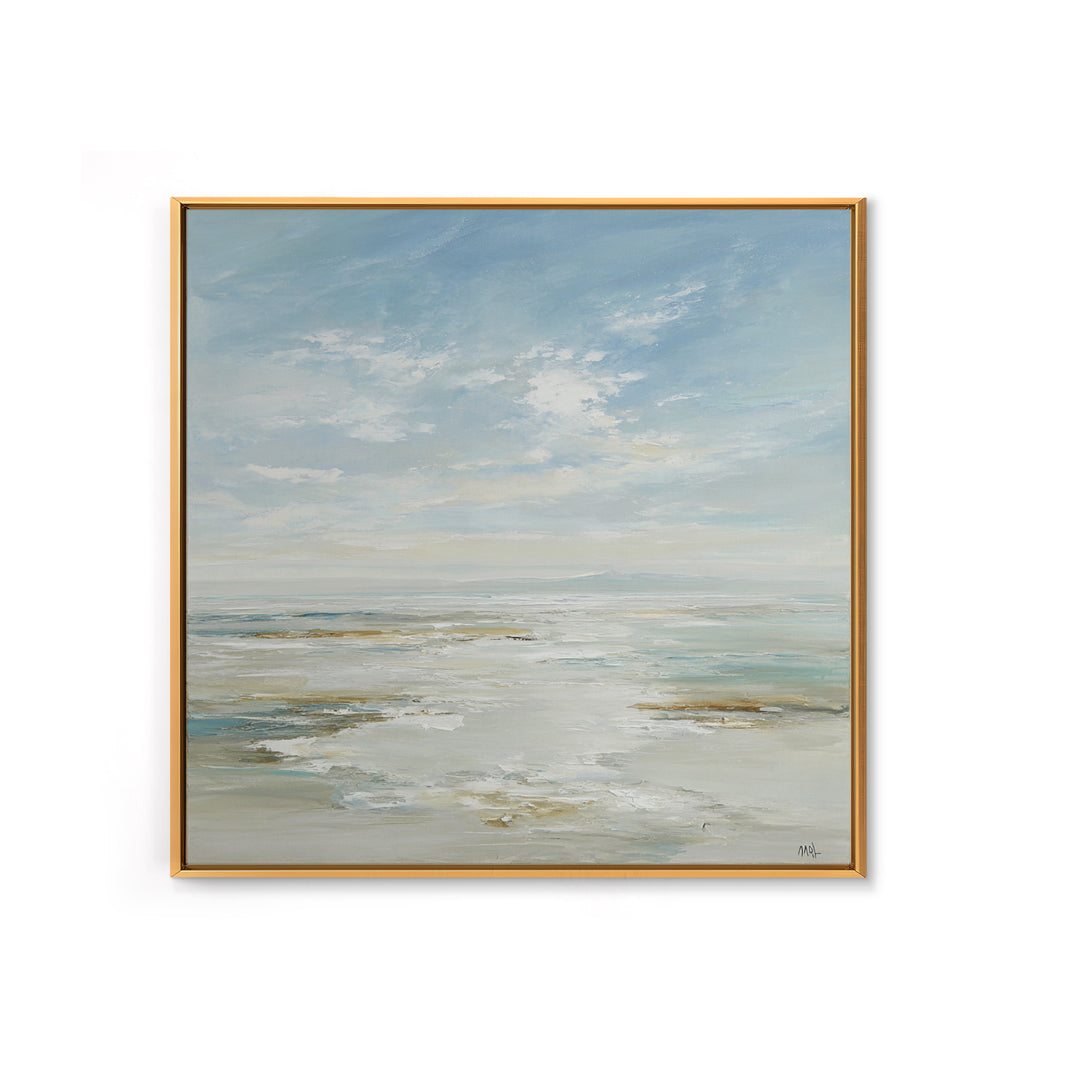 Peaceful Ocean Horizon Framed Canvas Print, Medical Office Art, Printable Art, Office Decor, Fine Art, Calm, Medical Wall Art, MOA-1x1-28