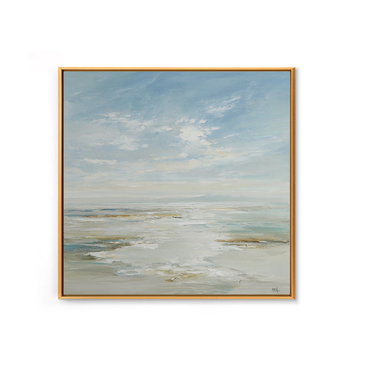 Peaceful Ocean Horizon Framed Canvas Print, Medical Office Art, Printable Art, Office Decor, Fine Art, Calm, Medical Wall Art, MOA-1x1-28