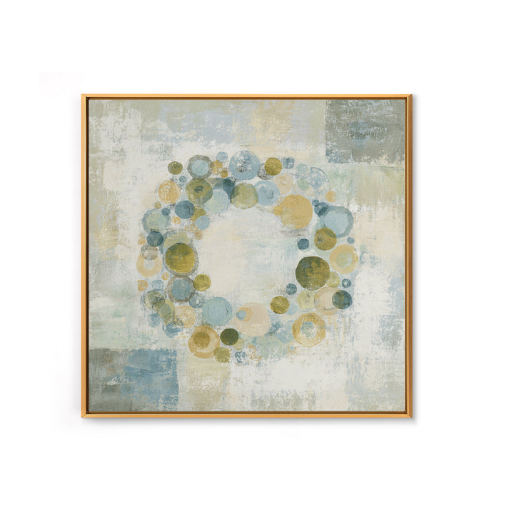Abstract Cells and Circles as Soothing Pattern Framed Canvas Print, Medical Office Art, Fine Art Print, Office Decor, MOA-1x1-53