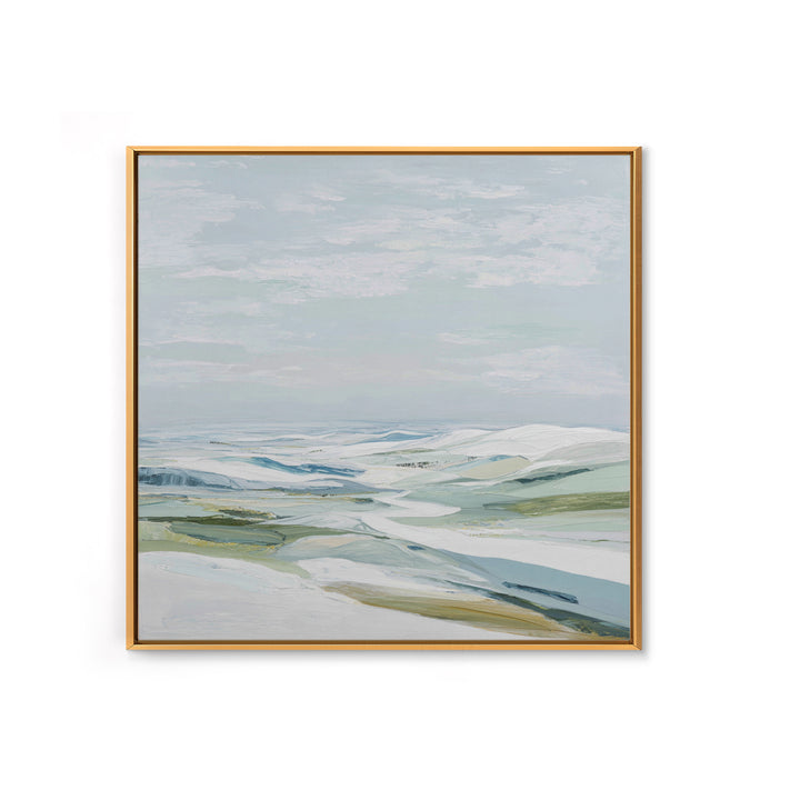 Large Neutral Landscape Framed Canvas Print, Medical Office Art, Brain Poster, Office Decor, Fine Art, Calm, Medical School, MOA-1x1-64