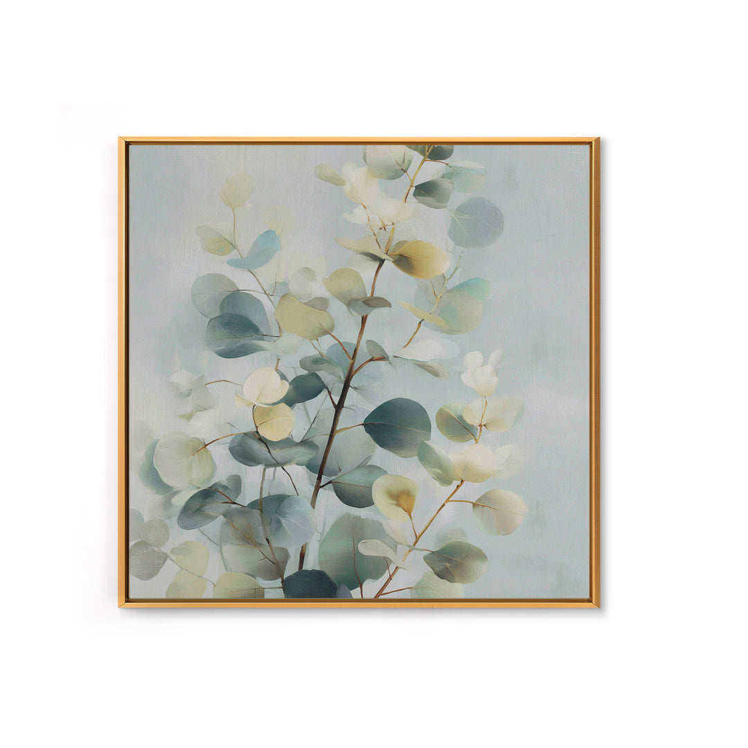 Botanical Eucalyptus Branch Canvas Print, Medical Office Art, Modern Decor, Office Decor, Fine Art, Calm, Home Decor, MOA-1x1-75
