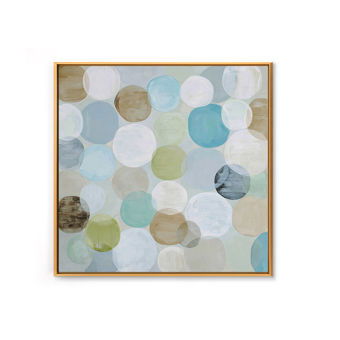 Abstract Cells and Circles as Soothing Pattern Canvas Print, Medical Office Art, Room Decor, Office Decor, Fine Art, Calm, MOA-1x1-77