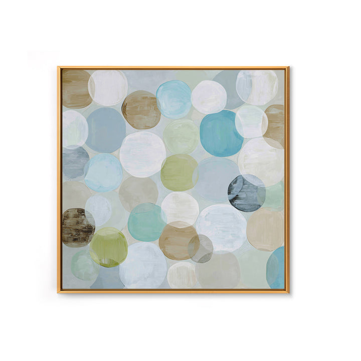 Abstract Cells and Circles as Soothing Pattern Canvas Print, Medical Office Art, Room Decor, Office Decor, Fine Art, Calm, MOA-1x1-77