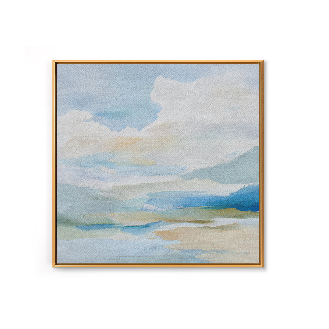 Sky and Cloud Scene Canvas Print, Medical Office Art, Textured Painting, Office Decor, Fine Art, Calm, Minimalist Art, MOA-1x1-81