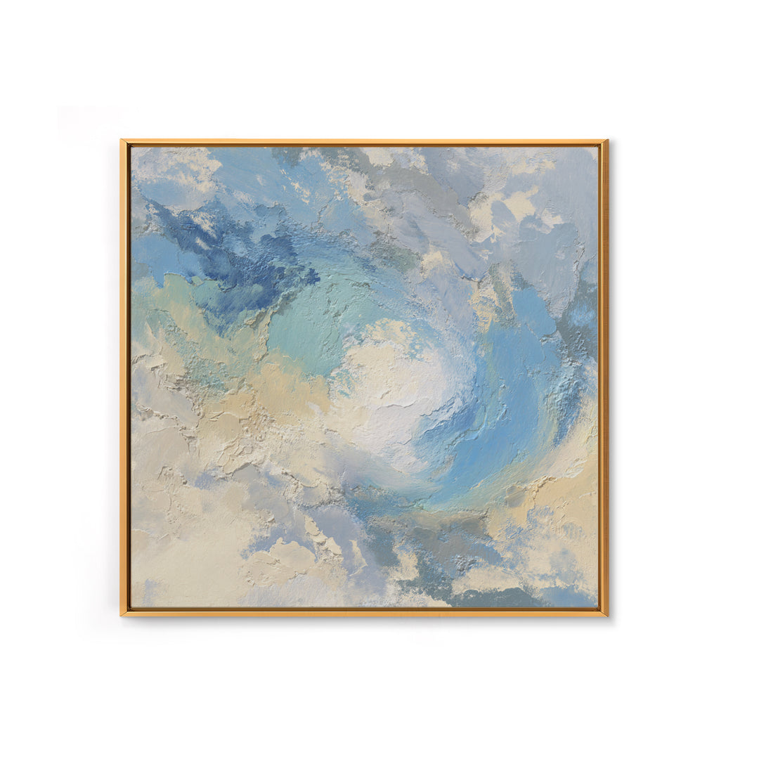Calming Blue Abstract Canvas Print, Medical Office Art, Wall Art, Office Decor, Fine Art, Calm, Printable Card, Medical Art, MOA-1x1-97