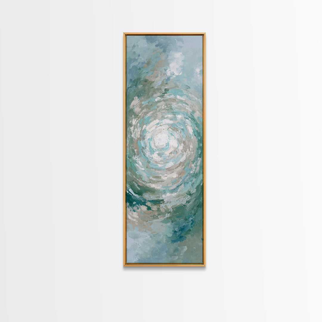 Abstract Healing Spiral Canvas Print, Medical Office Art, Office Decor, Abstract Art, Calm, Anatomy Wall Art, MOA-1x3-27