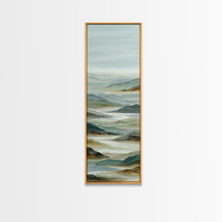 Large Neutral Landscape Framed Canvas Print, Medical Office Art, Fine Art Print, Office Decor, Oil Painting, Calm, Wall Decor, MOA-1x3-4