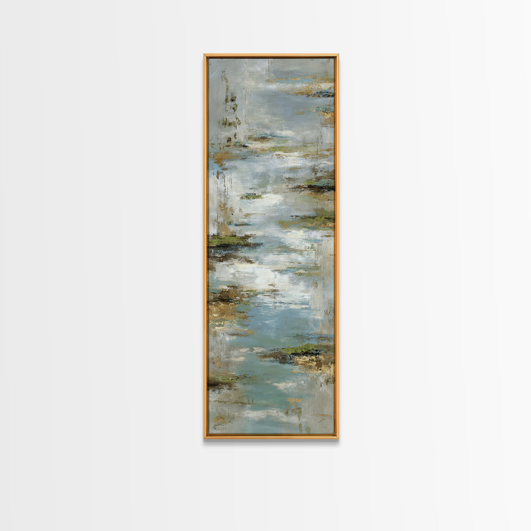 Simple Line Figure Framed Canvas Print, Medical Office Art, Heart Anatomy Print, Office Decor, Oil Painting, Calm, MOA-1x3-54