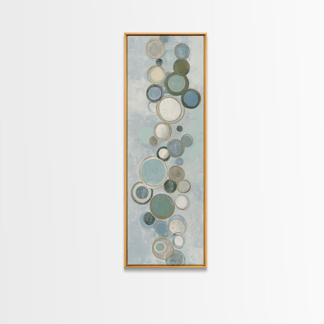 Abstract Cells and Circles as Soothing Pattern Canvas Print, Medical Office Art, Office Decor, Abstract Art, Calm, MOA-1x3-65