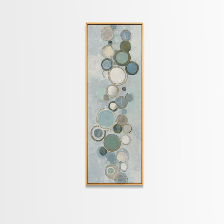 Abstract Cells and Circles as Soothing Pattern Canvas Print, Medical Office Art, Office Decor, Abstract Art, Calm, MOA-1x3-65