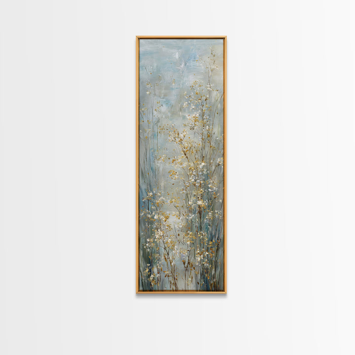 Sunlit Meadow with Wildflowers and Calm Mood Canvas Print, Medical Office Art, Animal Art, Office Decor, Fine Art, Calm, MOA-1x3-72