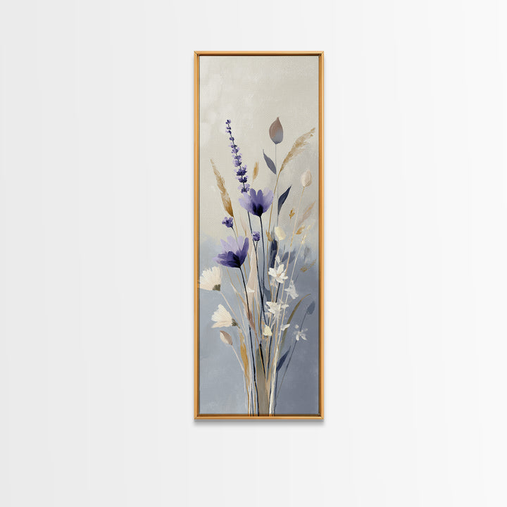 Lavender Botanical Still Life Canvas Print, Medical Office Art, Printable Card, Office Decor, Fine Art, Calm, School Nurse Art, MOA-1x3-81