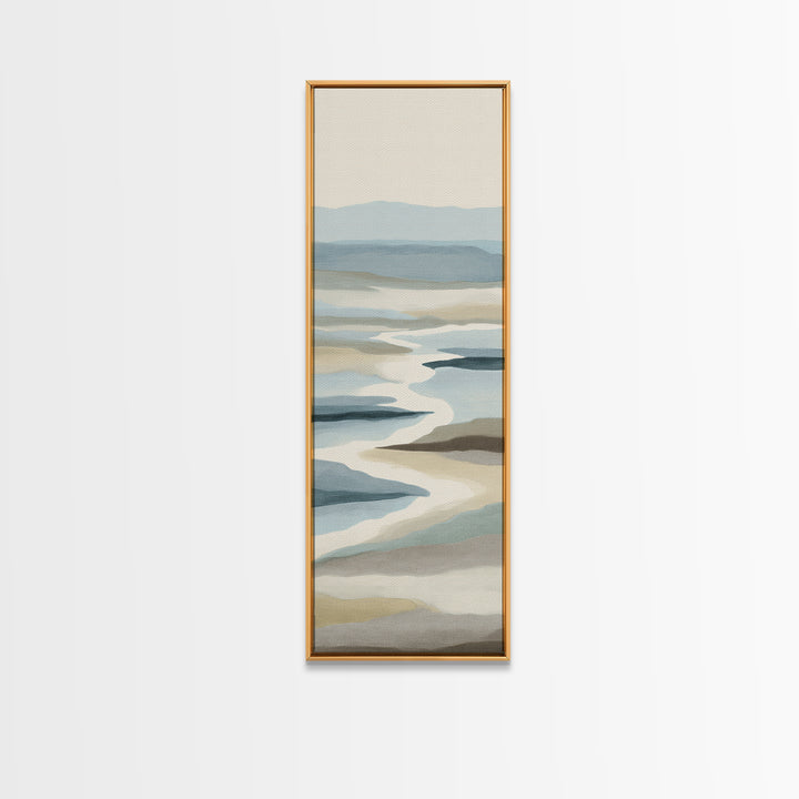 Peaceful Ocean Horizon Canvas Print, Medical Office Art, Medical Decor, Office Decor, Calm, Science Art, Neuroscience Art, MOA-1x3-88