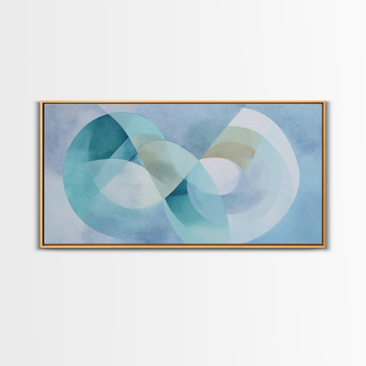 Abstract Healing Spiral Framed Canvas Print, Medical Office Art, Healthcare Wall Art, Office Decor, Abstract Art, Calm, MOA-2x1-11