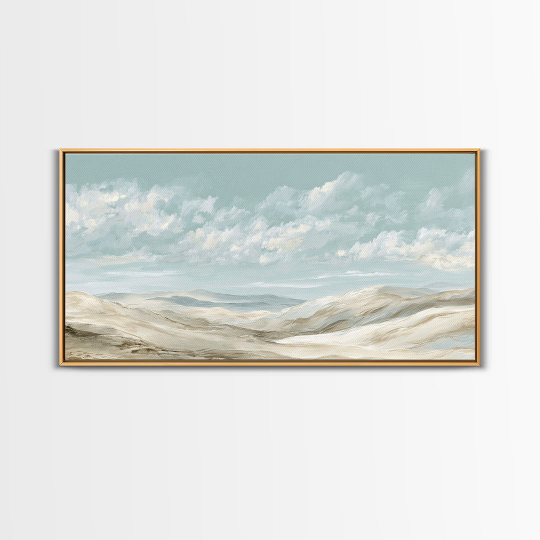 Large Neutral Landscape Framed Canvas Print, Medical Office Art, Art Print, Office Decor, Fine Art, Calm, Printable Art, MOA-2x1-12