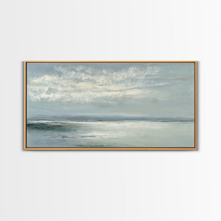 Large Neutral Landscape Canvas Print, Medical Office Art, Wall Art, Office Decor, Watercolor Art, Calm, Printable Card, MOA-2x1-36