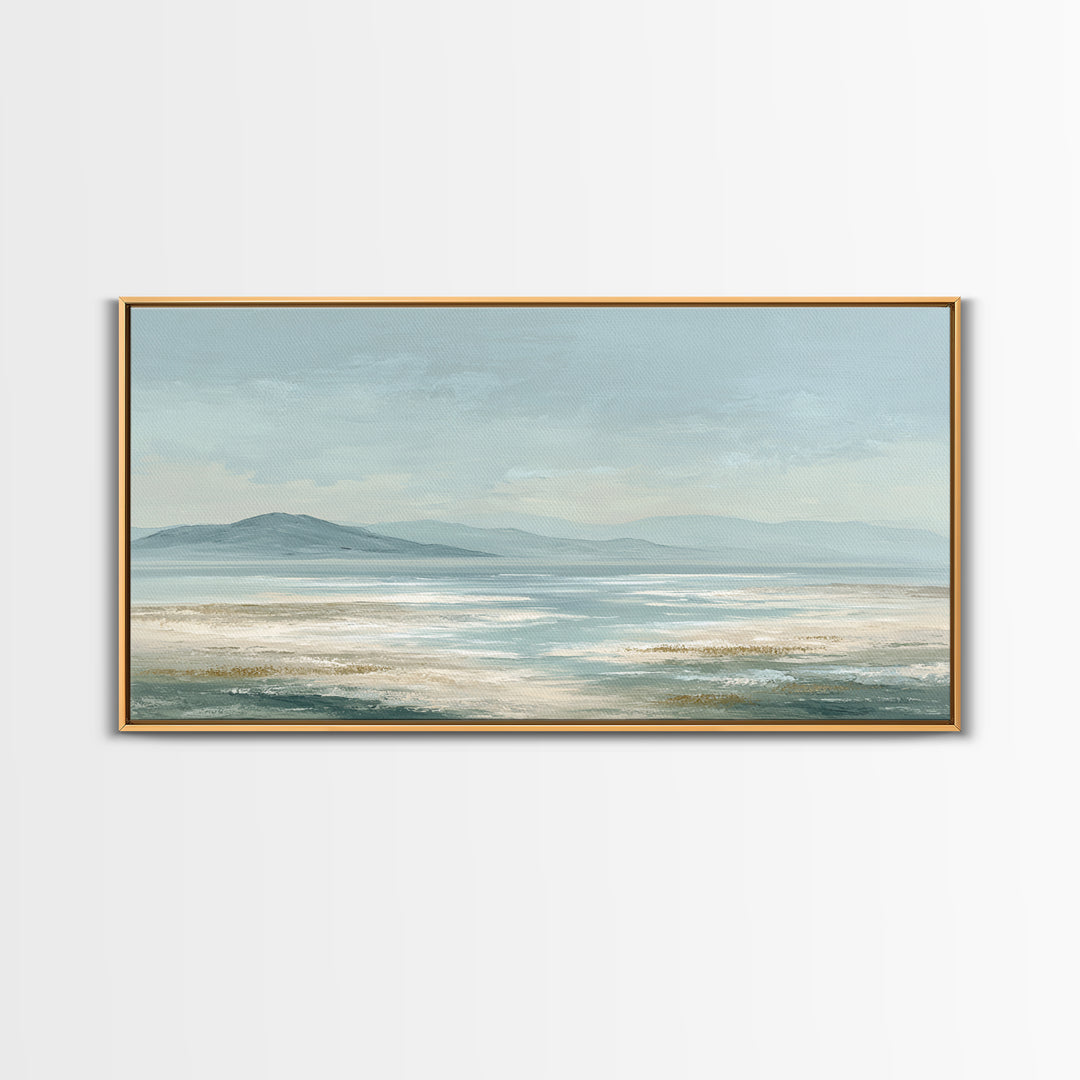 Peaceful Ocean Horizon Canvas Print, Medical Office Art, Digital Art, Office Decor, Calm, Medical Decor, Anatomy Wall Art, MOA-2x1-48