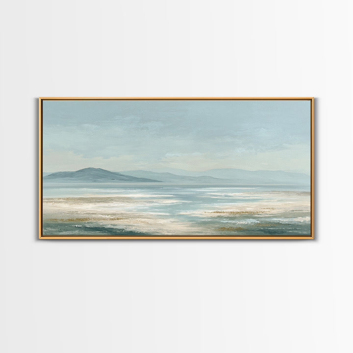 Peaceful Ocean Horizon Canvas Print, Medical Office Art, Digital Art, Office Decor, Calm, Medical Decor, Anatomy Wall Art, MOA-2x1-48