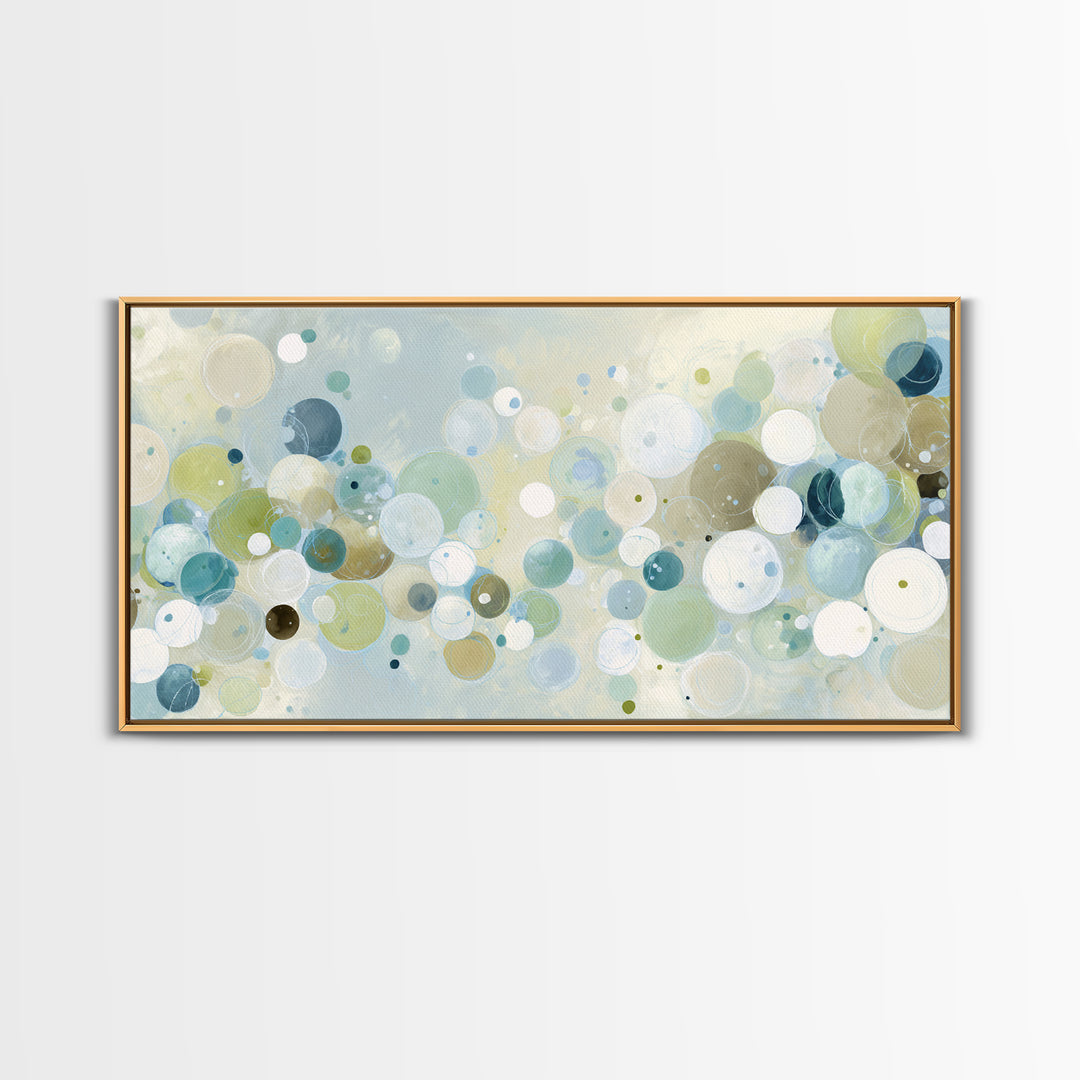 Abstract Cells and Circles as Soothing Pattern Canvas Print, Medical Office Art, Printable Art, Office Decor, Abstract Art, MOA-2x1-49