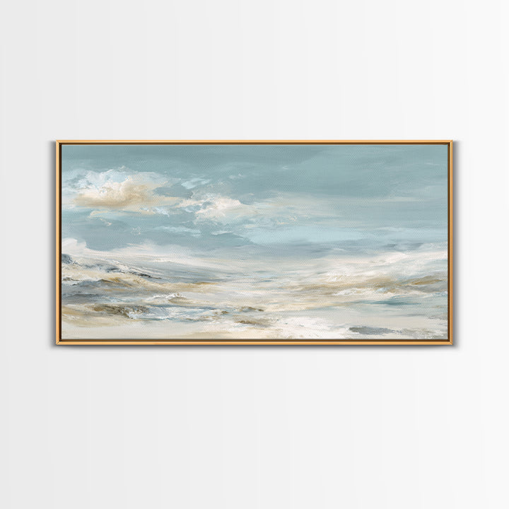 Sky and Cloud Scene Canvas Print, Medical Office Art, Medical Student Gift, Office Decor, Oil Painting, Calm, Anatomy Poster, MOA-2x1-53