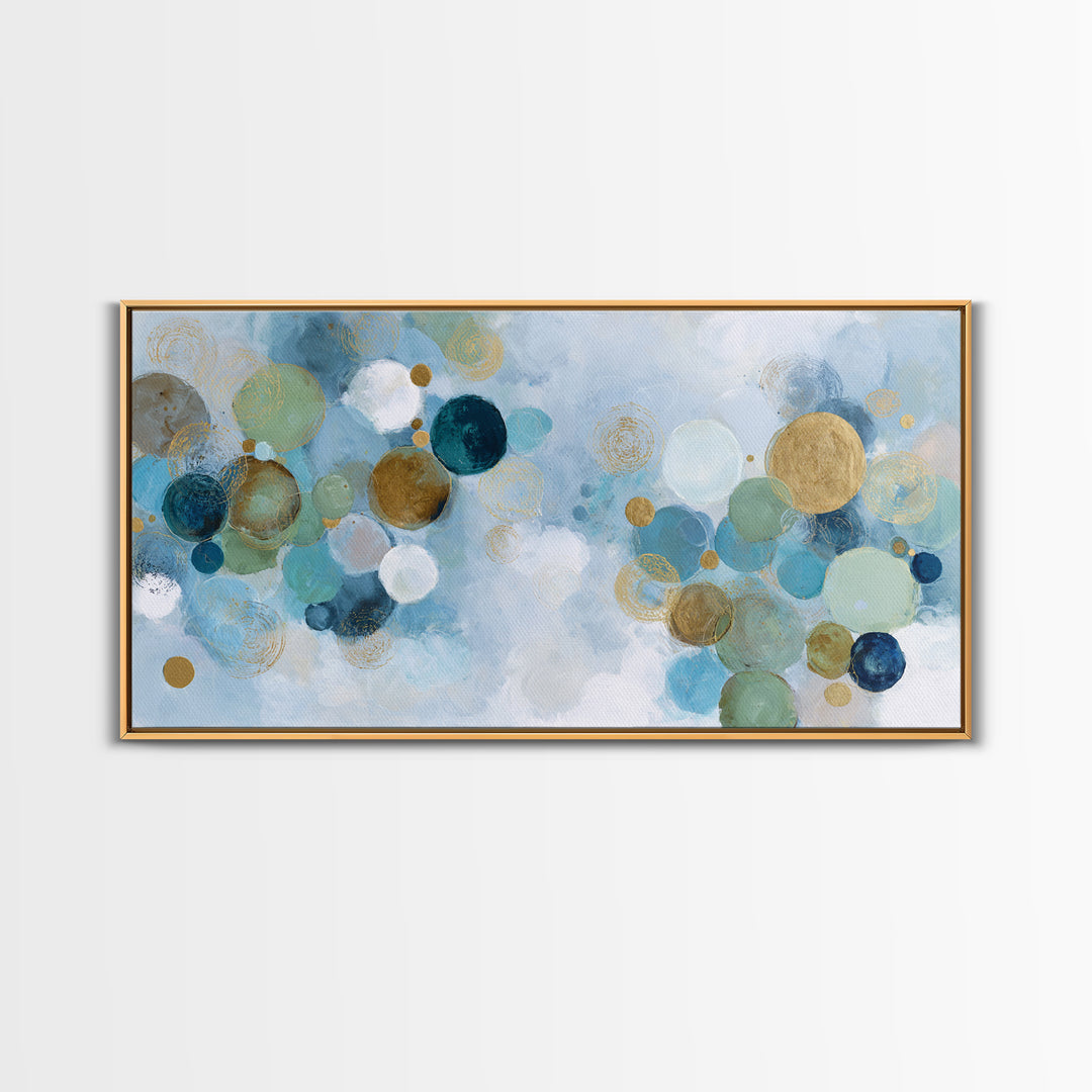 Abstract Cells and Circles as Soothing Pattern Canvas Print, Medical Office Art, Printable Art, Office Decor, Abstract Art, MOA-2x1-73