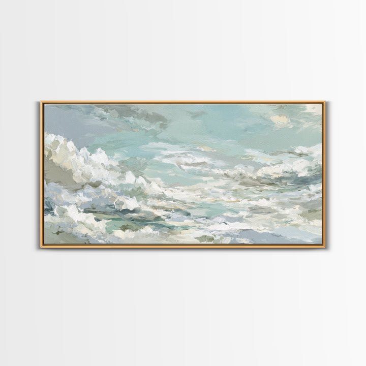 Sky and Cloud Scene Canvas Print, Medical Office Art, Medical Student Gift, Office Decor, Oil Painting, Calm, Anatomy Poster, MOA-2x1-77