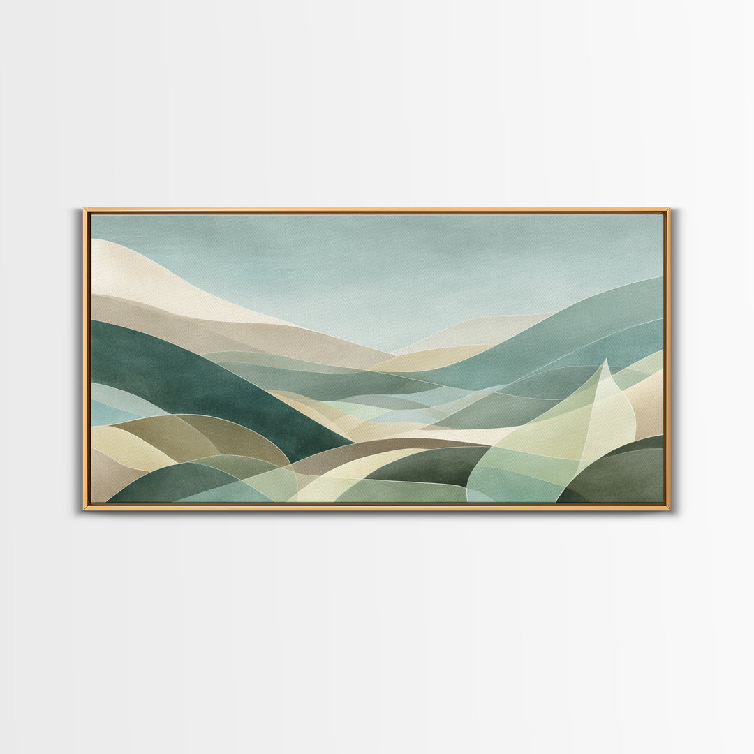 Clean Geometric Composition Canvas Print, Medical Office Art, Contemporary Art, Office Decor, Abstract Art, Calm, Animal Art, MOA-2x1-78