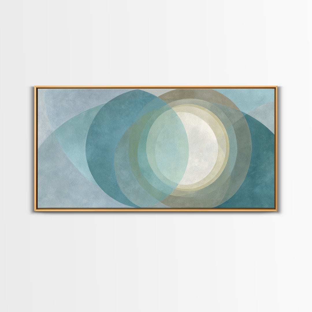 Abstract Healing Spiral Framed Canvas Print, Medical Office Art, Contemporary Art, Office Decor, Fine Art, Calm, Animal Art, MOA-2x1-83