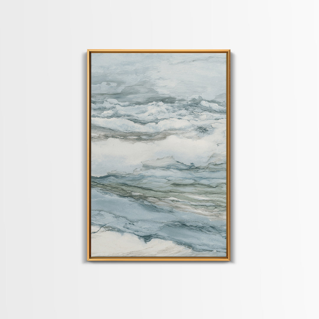 Subtle Marble Texture Framed Canvas Print, Medical Office Art, Science Art, Office Decor, Fine Art, Calm, Textured Painting, MOA-2x3-3