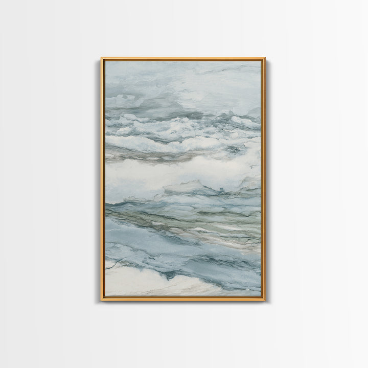Subtle Marble Texture Framed Canvas Print, Medical Office Art, Science Art, Office Decor, Fine Art, Calm, Textured Painting, MOA-2x3-3