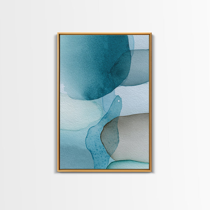 Calming Blue Abstract Canvas Print, Medical Office Art, Medical Art, Office Decor, Fine Art, Calm, Biology Art, Nurse Wall Art, MOA-2x3-57