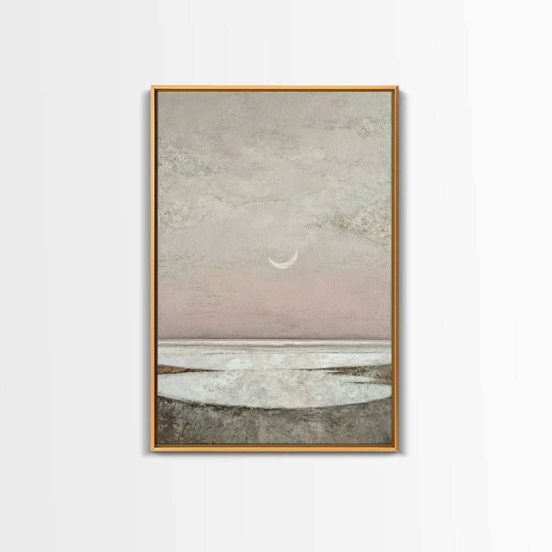 Peaceful Ocean Horizon Framed Canvas Print, Medical Office Art, Wall Art, Office Decor, Fine Art, Calm, Printable Card, MOA-2x3-60