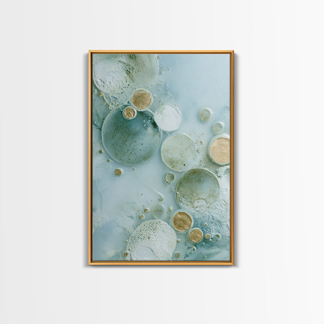Abstract Cells and Circles as Soothing Pattern Canvas Print, Medical Office Art, Minimalist Art, Office Decor, Fine Art, Calm, MOA-2x3-61
