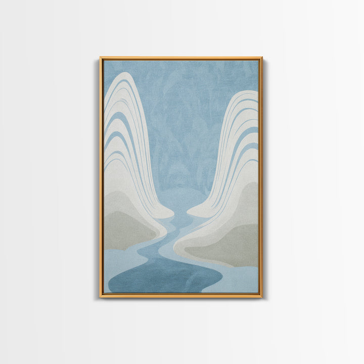 Simple Line Figure Framed Canvas Print, Medical Office Art, Digital Art, Office Decor, Fine Art, Calm, Medical Decor, MOA-2x3-74