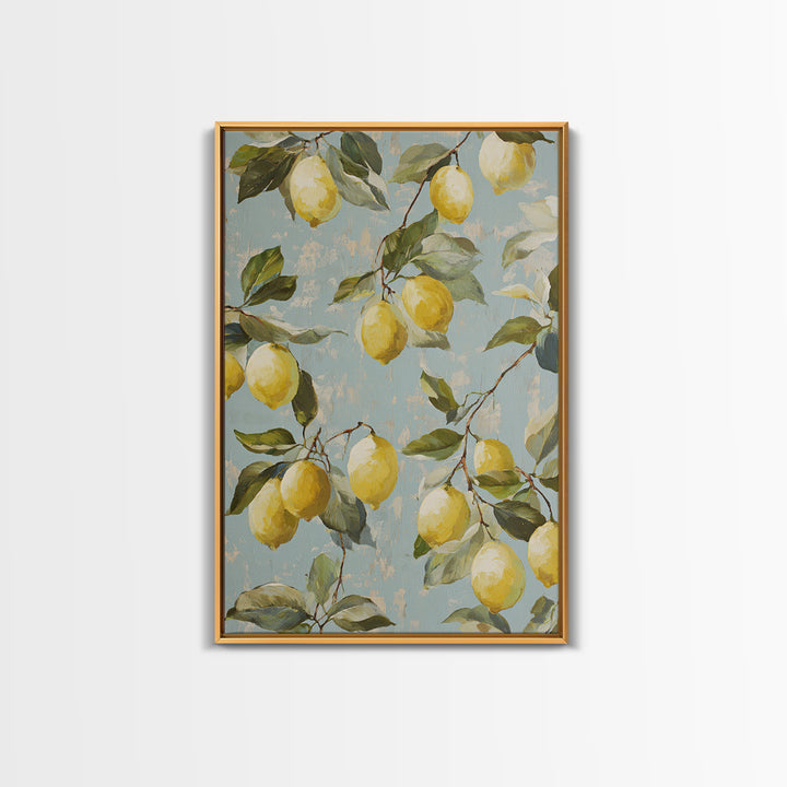 Fresh Citrus and Leaves for Bright Optimism Canvas Print, Medical Office Art, Office Decor, Calm, Medical Wall Art, MOA-2x3-80