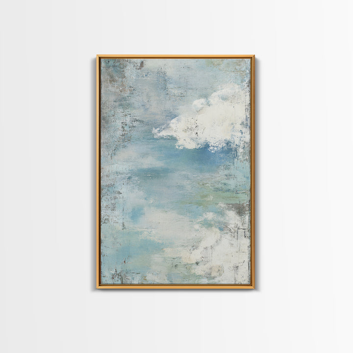 Calming Blue Abstract Canvas Print, Medical Office Art, Medical Art, Office Decor, Fine Art, Calm, Biology Art, Nurse Wall Art, MOA-2x3-81