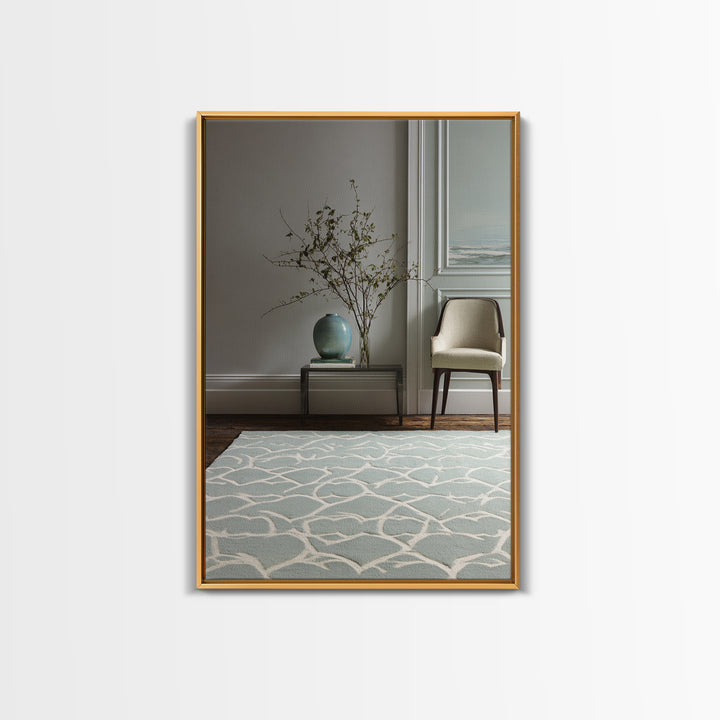 Clean Geometric Composition Framed Canvas Print, Medical Office Art, Printable Art, Office Decor, Calm, Medical Wall Art, MOA-2x3-90